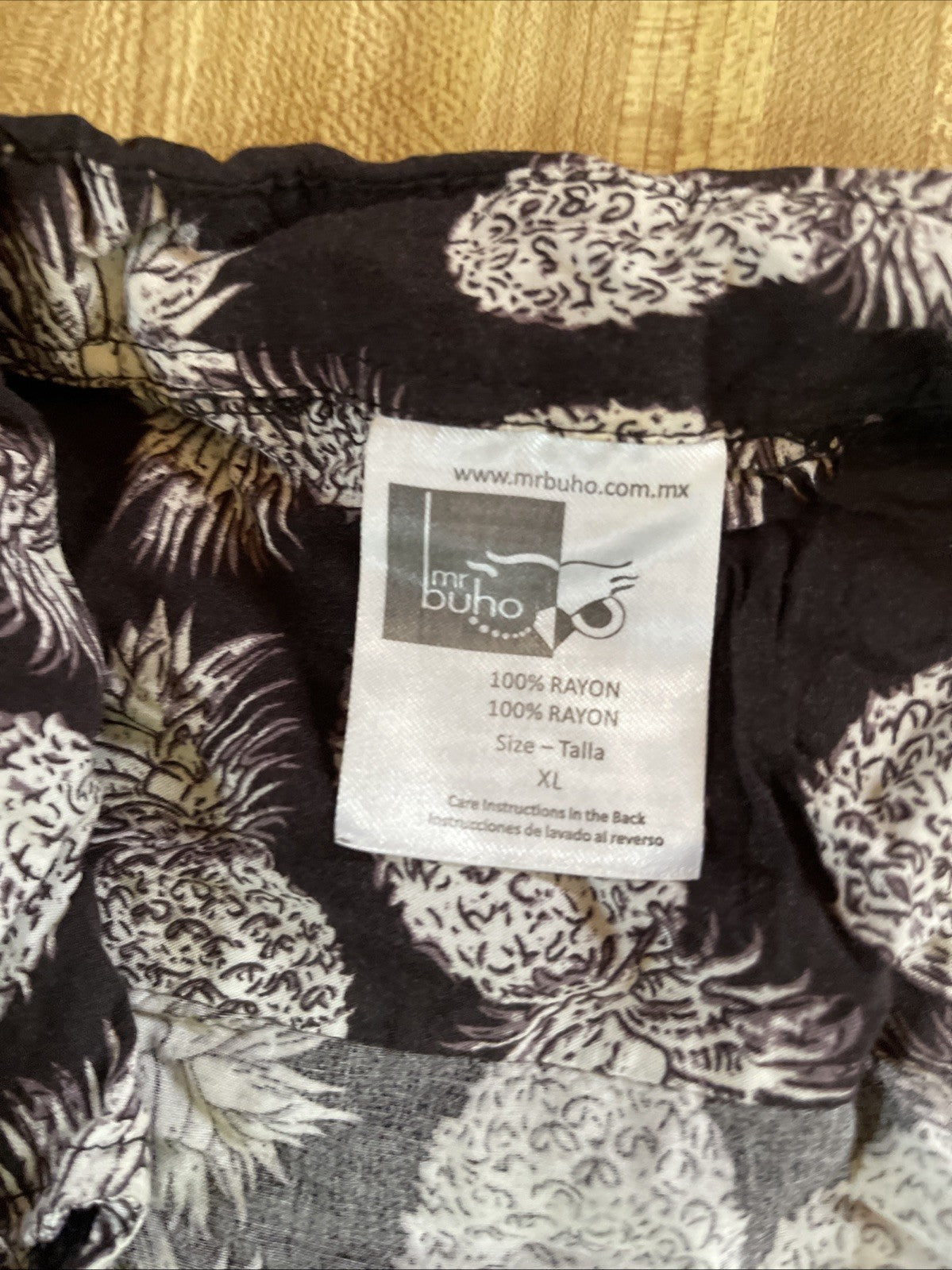 Mr Buho Hawaiian Shirt XL Rayon