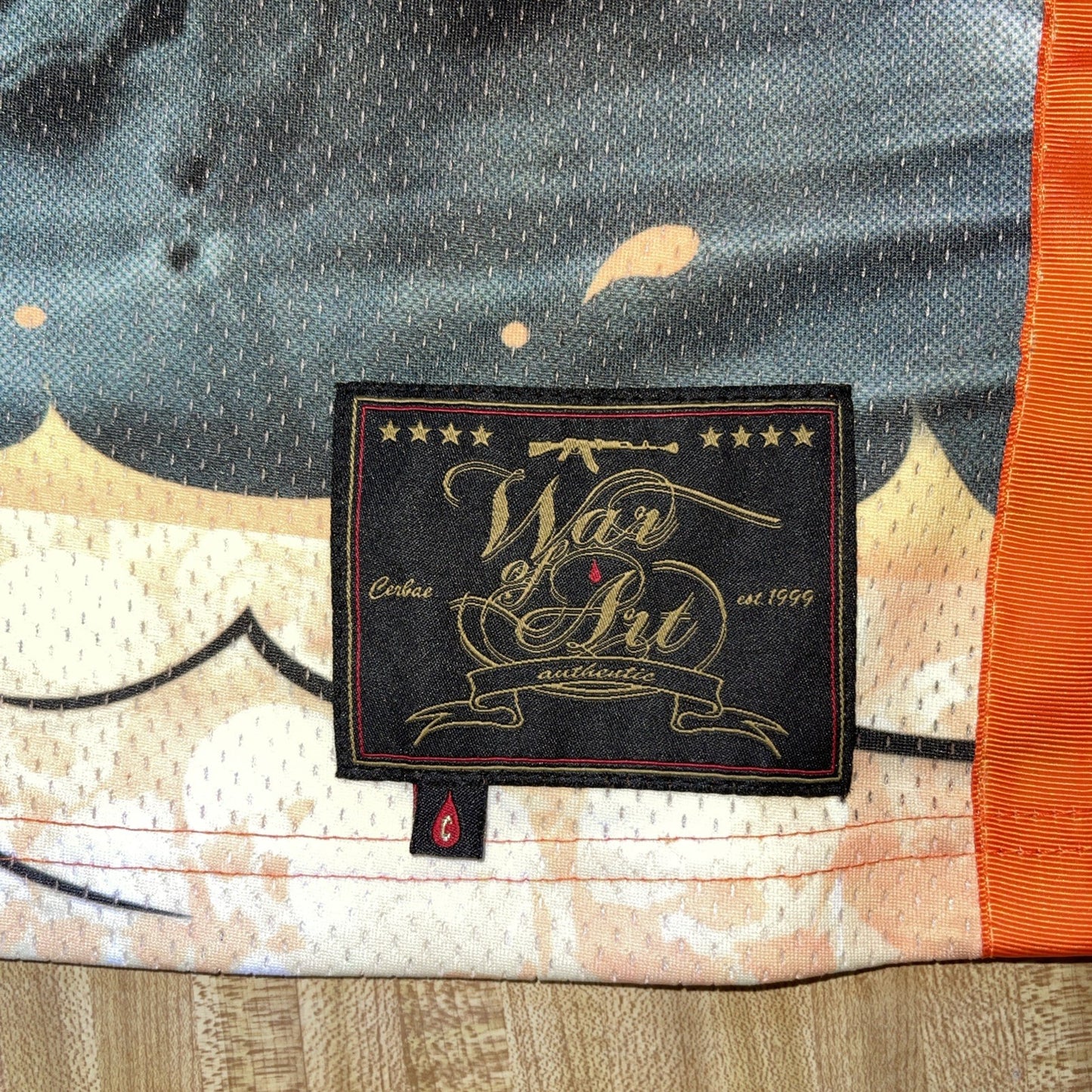 Vintage Cerbae War Art Jersey Medium Y2K 