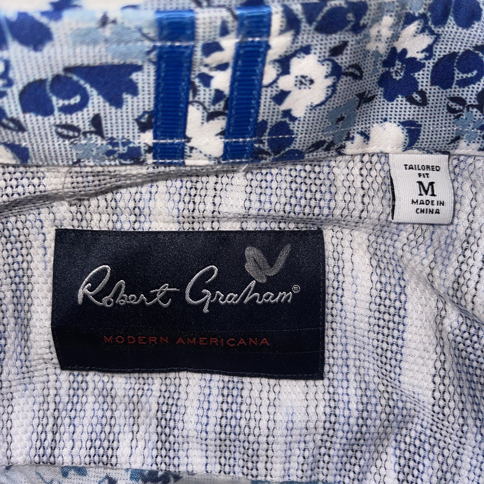 robert graham modern americana shirt Medium 