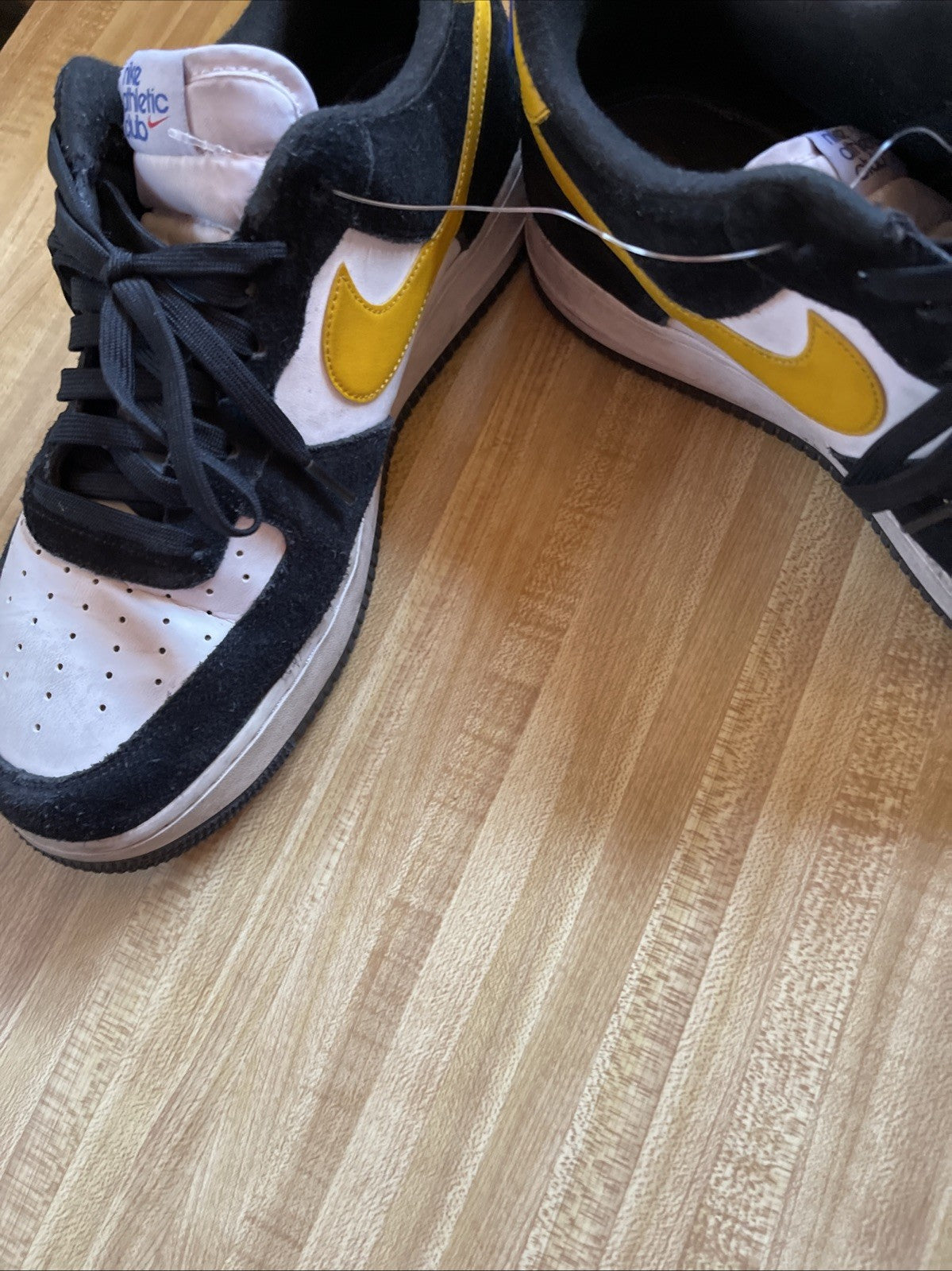 Size 12 - Nike Air Force 1 '07 LV8 Athletic Club - Black University Gold