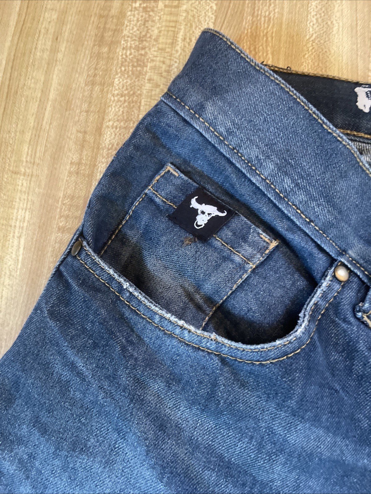 Run With The Bulls Speed And Strength Kevlar Lined Double Knee Jeans 36/32