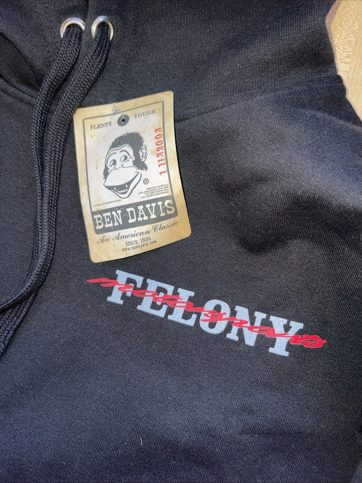 Ben Davis Felony Magazine Hoodie Large NWT 