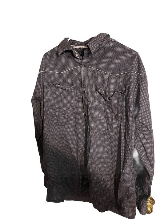 cowboy hardware pearl snap shirt Large 