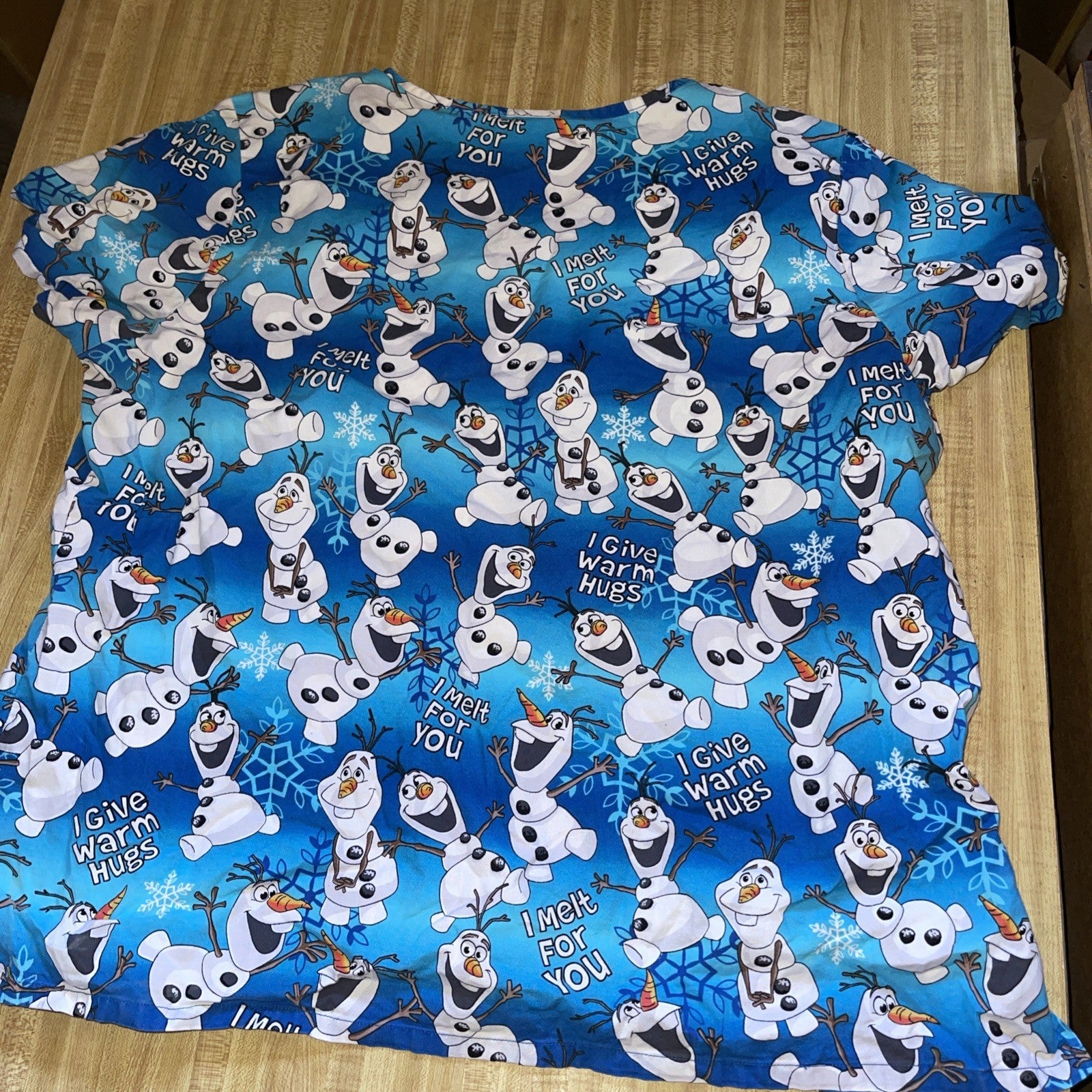 Disney Scrubs Top 2X