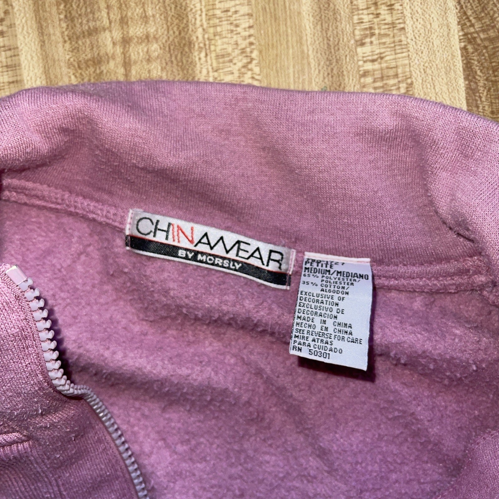 Vintage Chinawear Quarter Zip Medium Petite 