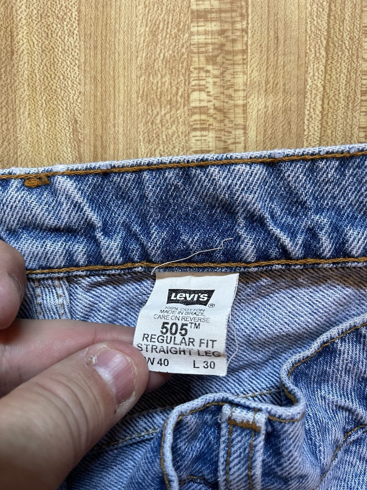 Vintage Levi’s 505 Orange Tab Jeans 40/30