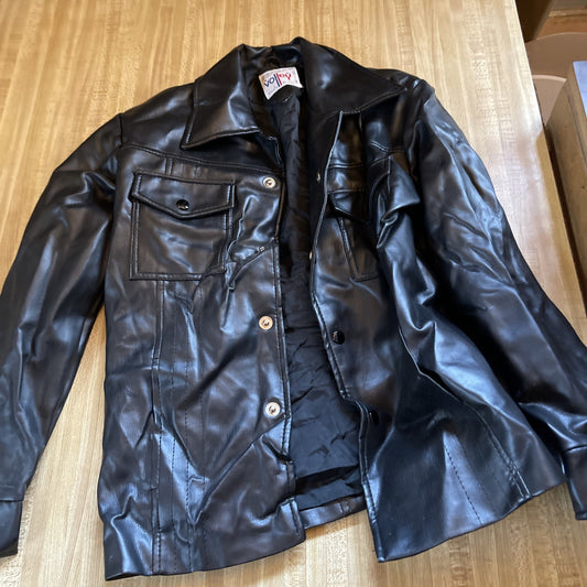 Vintage Volley Pleather Jacket Medium 