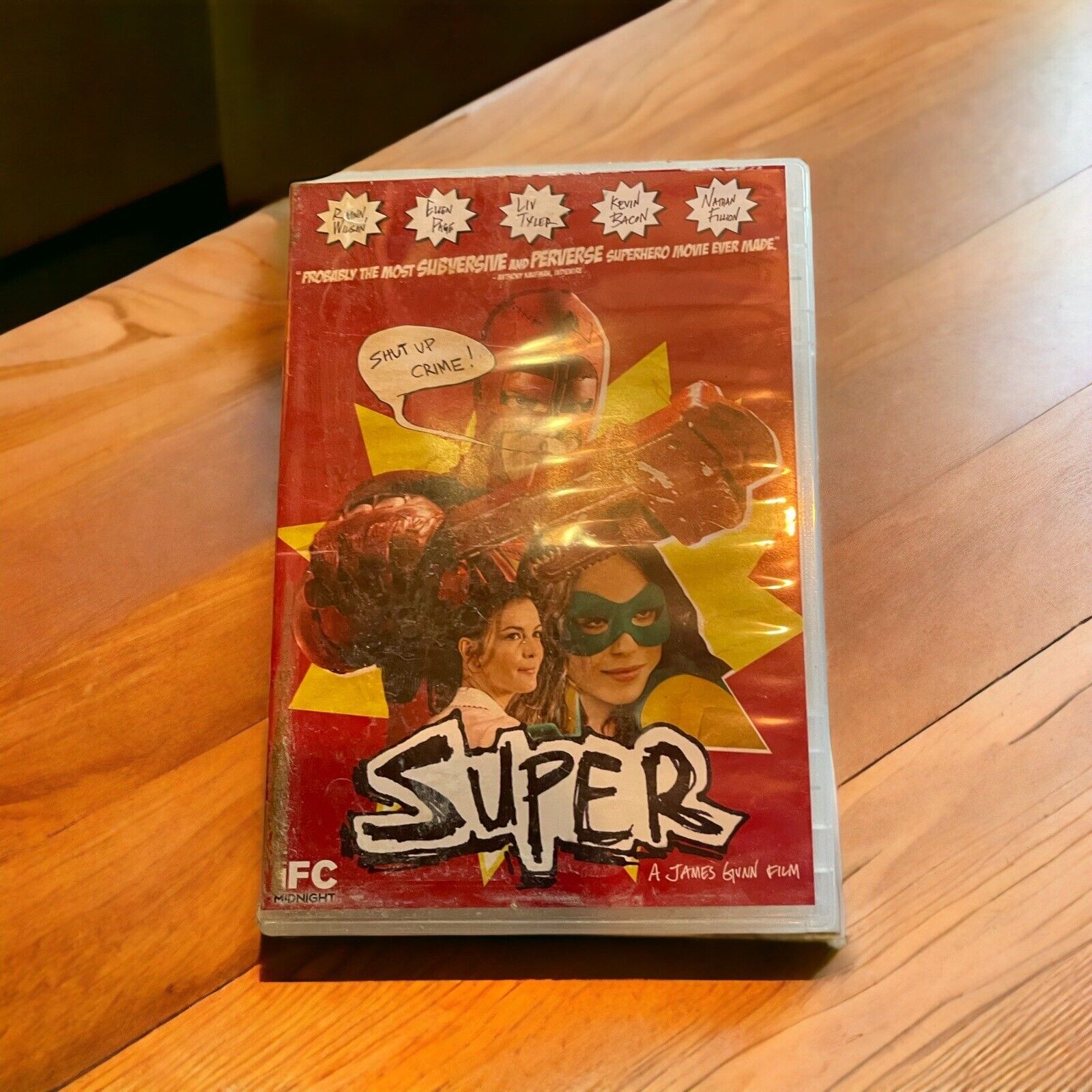 Super (DVD, 2011) James Gunn, Liv Tyler, Elliott page, Rainn Wilson, Kevin