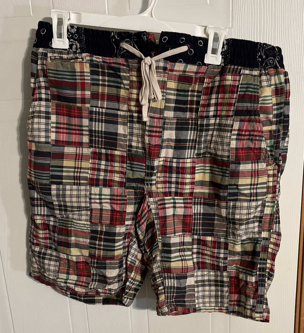 Denim & Supply Ralph Lauren Patchwork Drawstring Shorts Medium