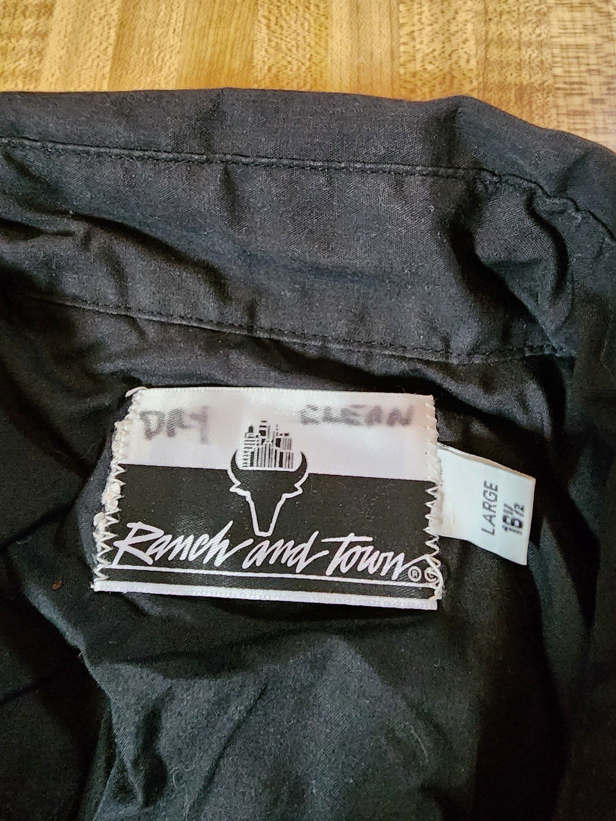 Ranch And Town Western Shirt 16.5 Large 