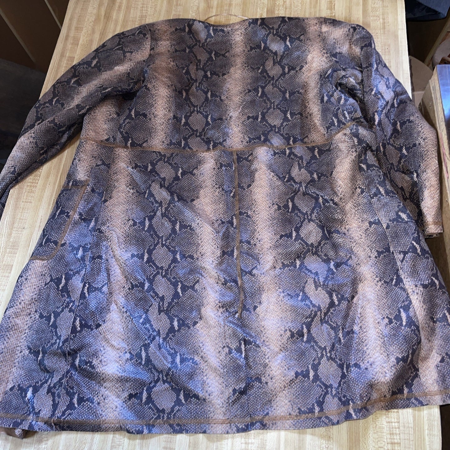 Solitaire Snakeskin Print Jacket Medium 