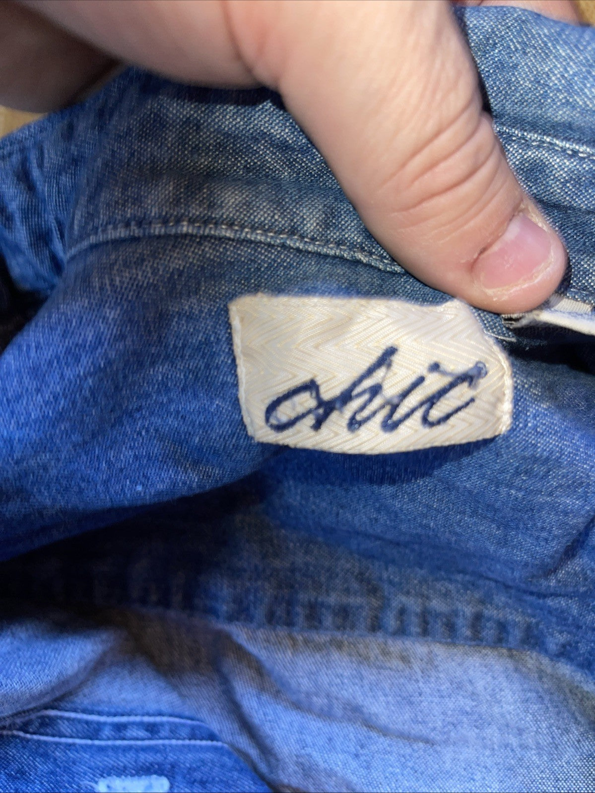 Chic Denim Button Up Small 