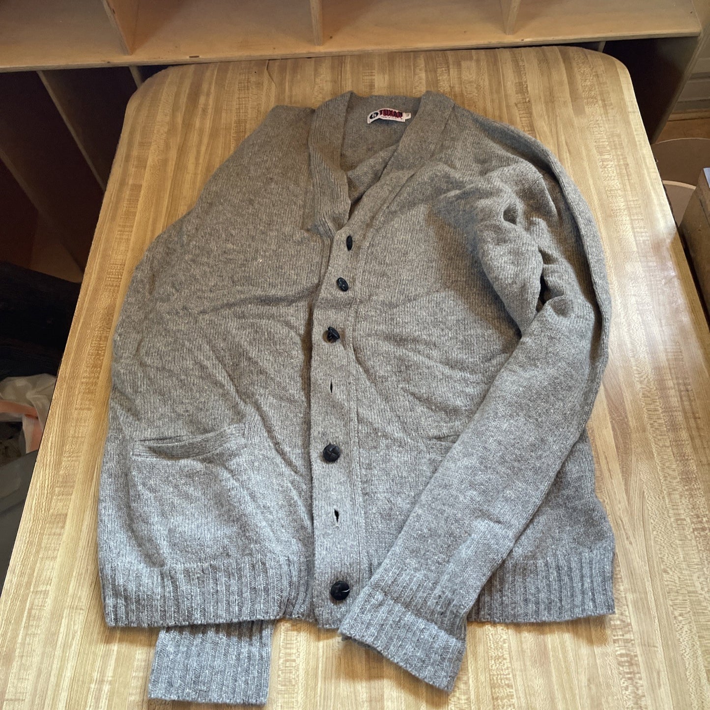 Vintage Tuxan Cardigan Large Long