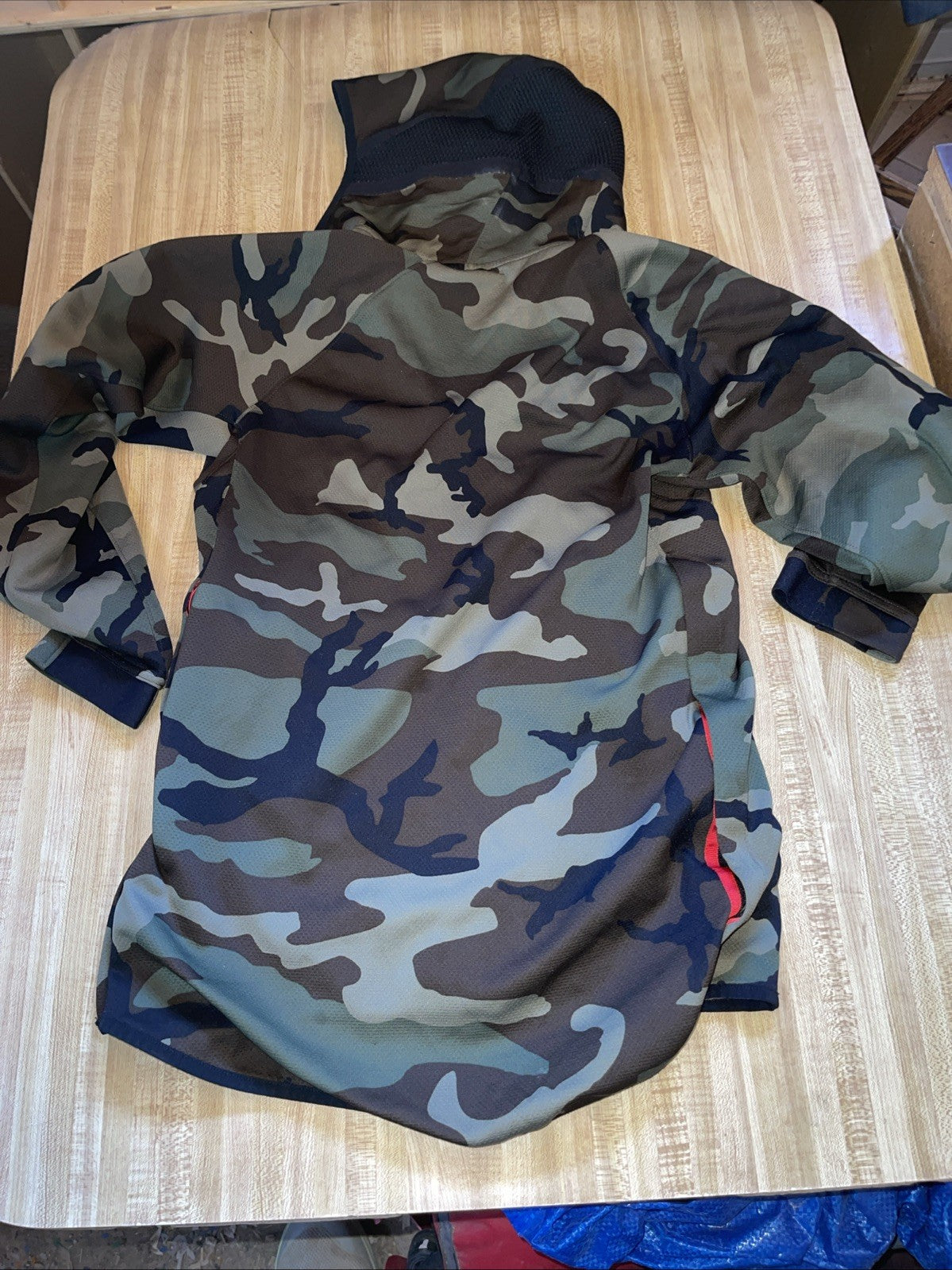 Nike Camo Hoodie Small Side Snap Full Zip