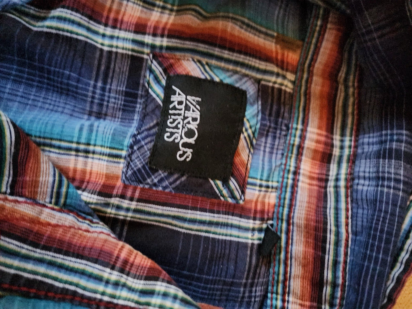 Various Artists Short Sleeve Button Up Medium 