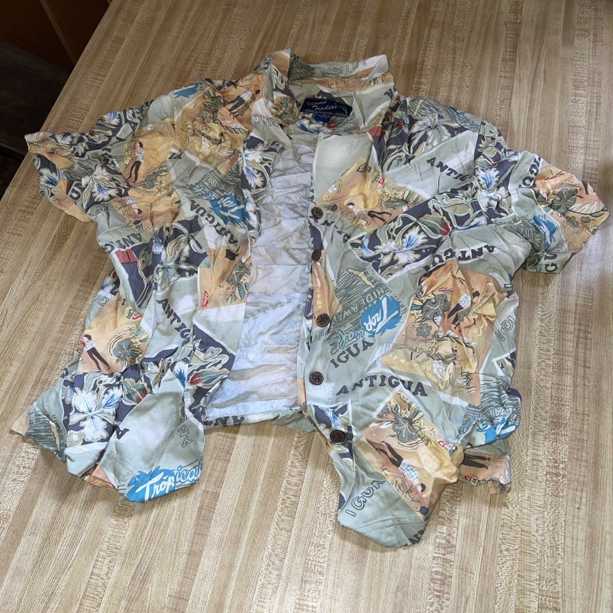 Island Traders Rayon Hawaiian Shirt XL