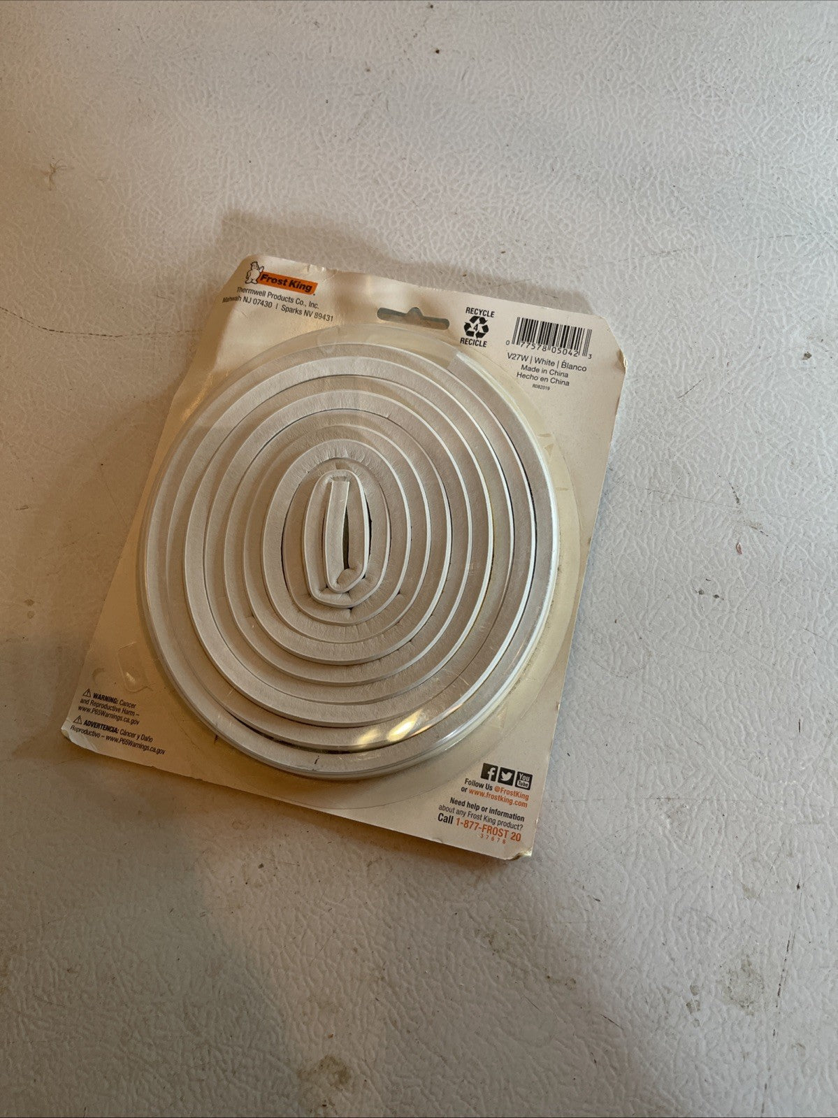 Frost King Self-Stick Weatherseal Tape D-Section 9/16 W x 5/16 T x 10 Ft L