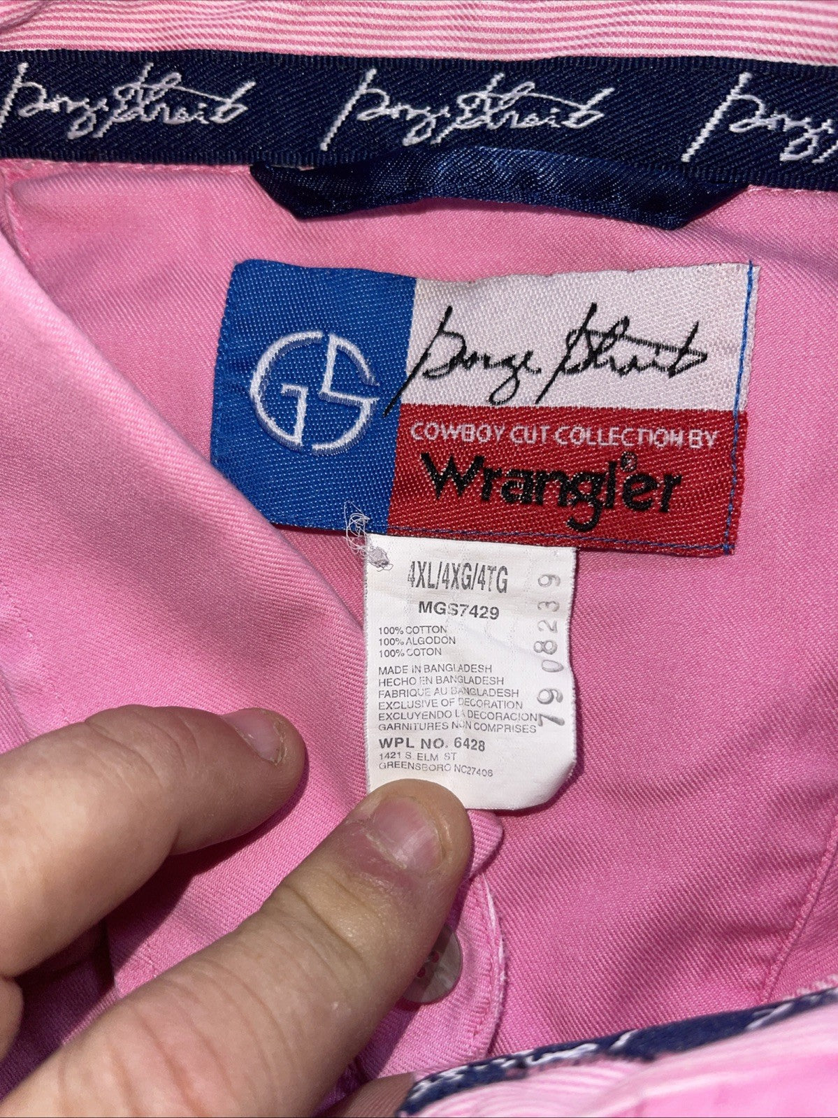 wrangler george strait collection shirt 4XL 