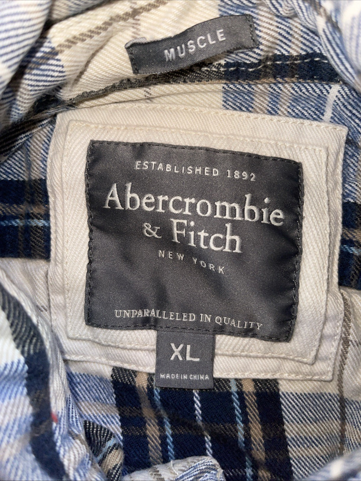 Abercrombie & Fitch Flannel XL