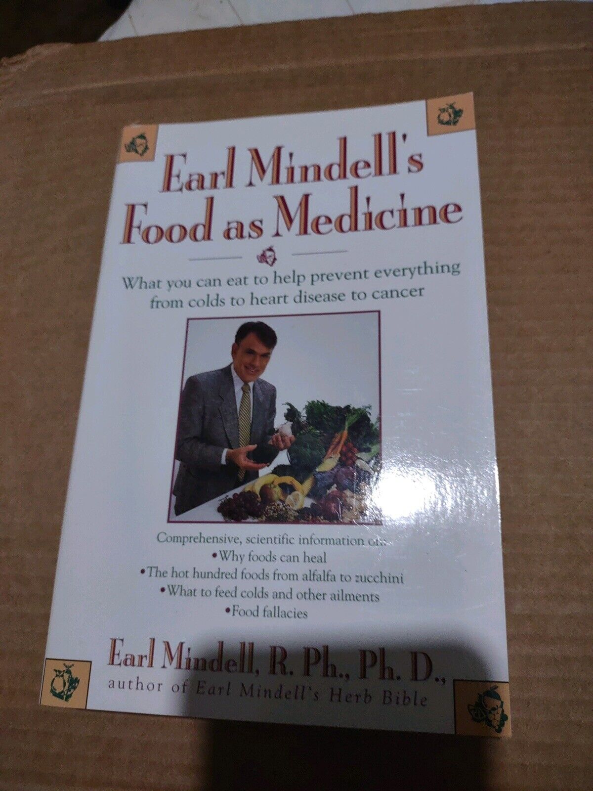 Earl Mindell's Food As Medicine by Earl Mindell (1994, Paperback)