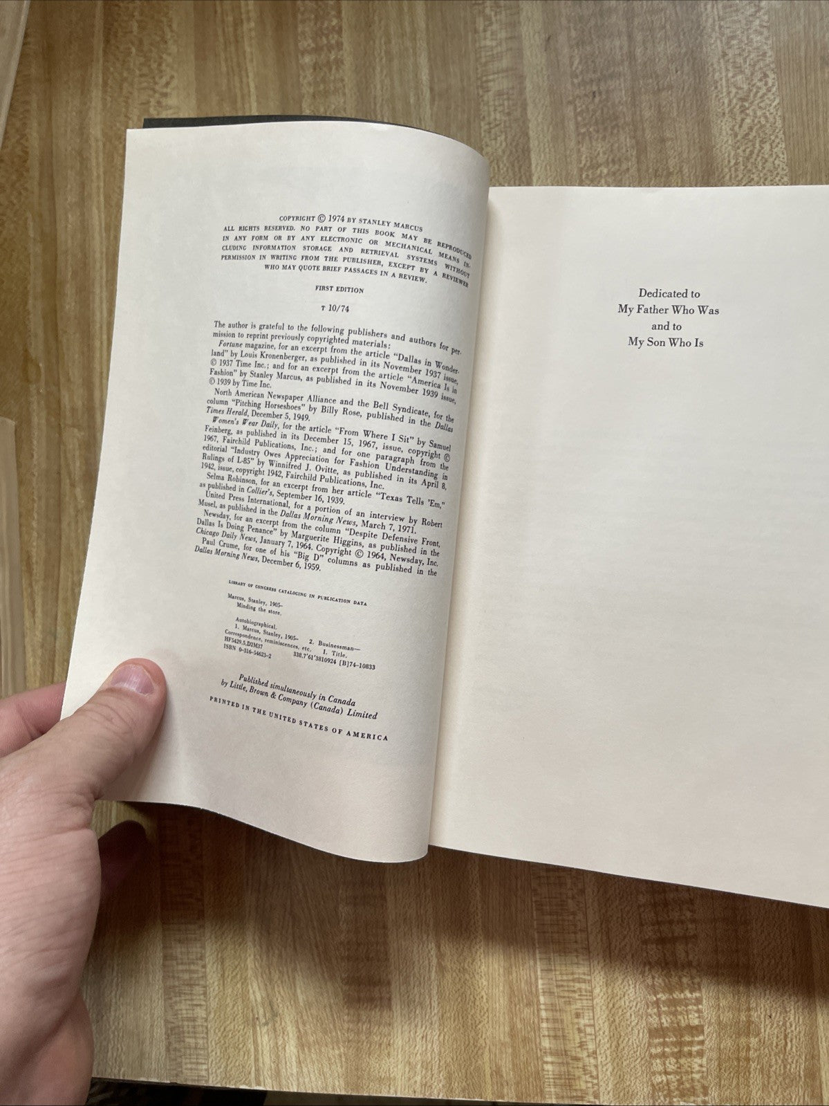 Minding The Store First Edition 