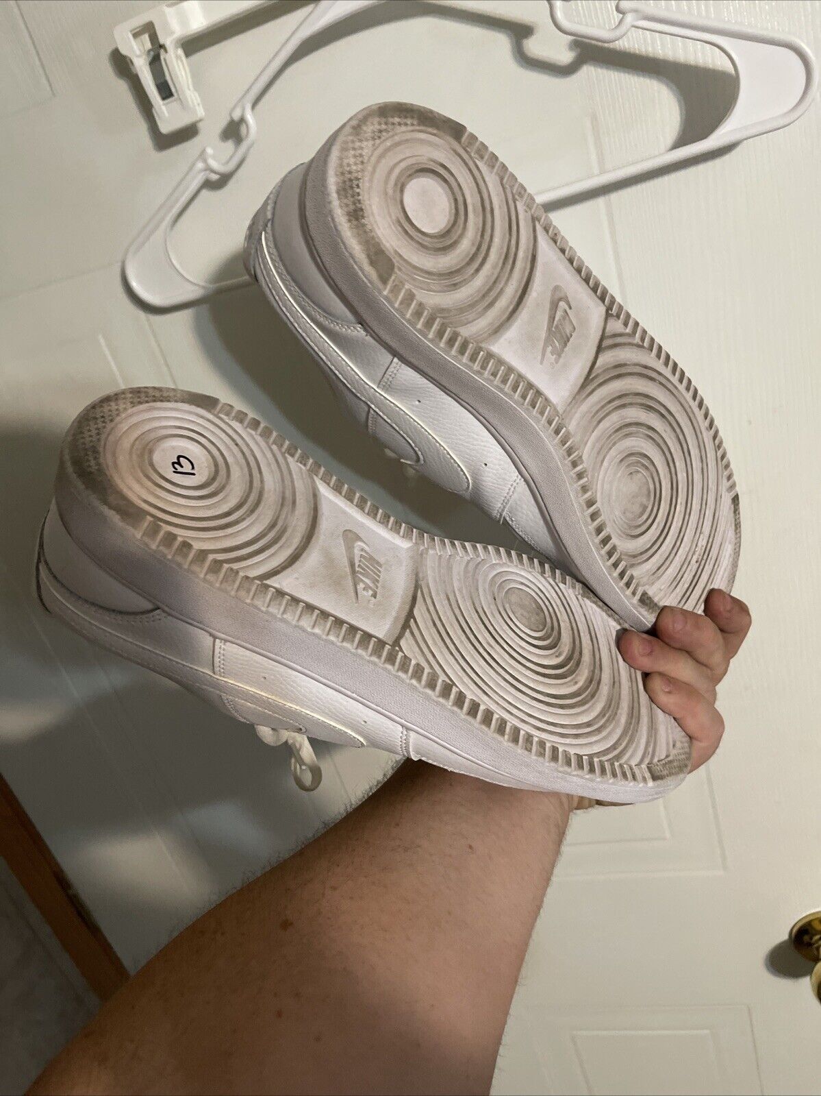 Men's White Nike Court Vision Lo Casual Shoes CD5463-100 Size 13