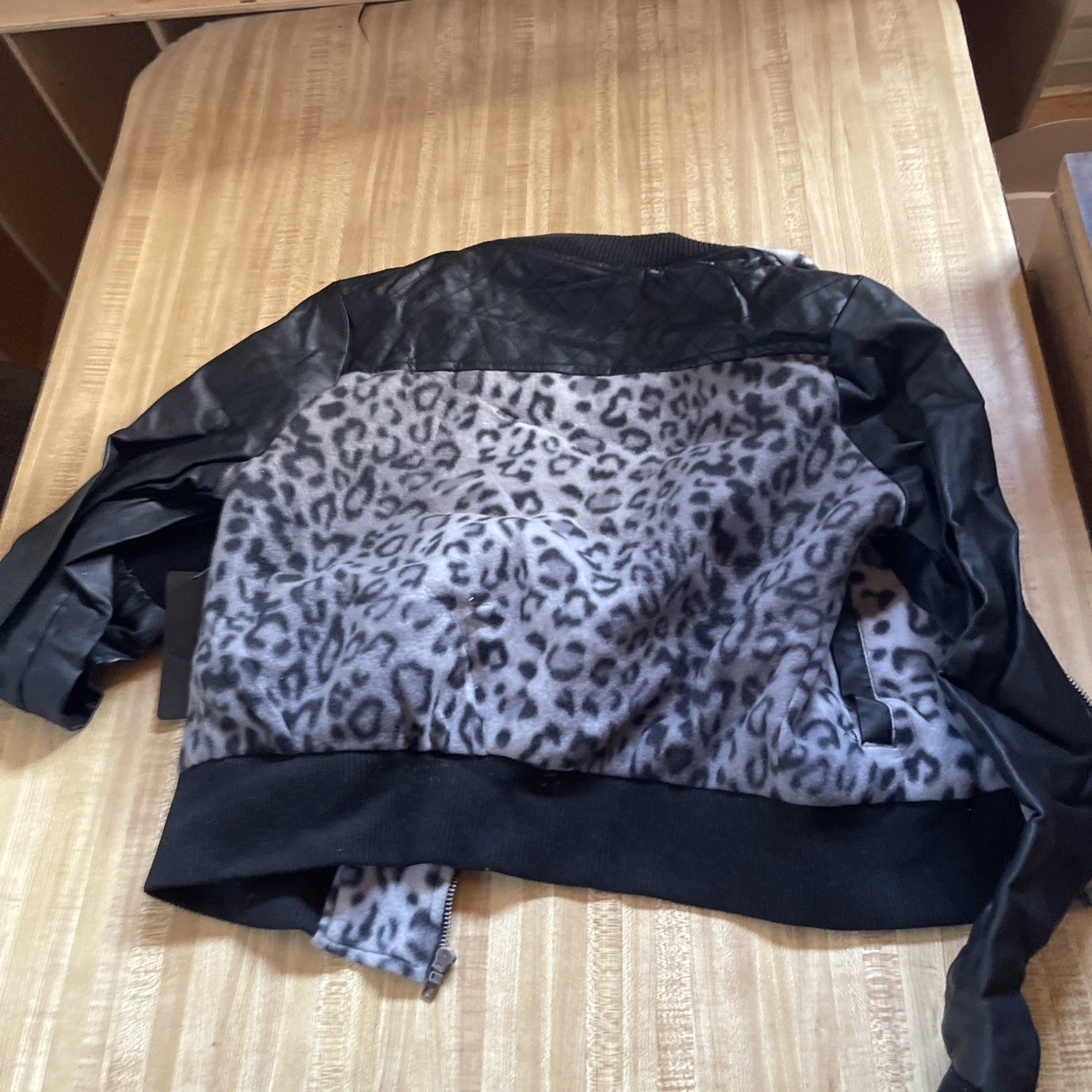 Ambiance Bomber Jacket Large NWT 