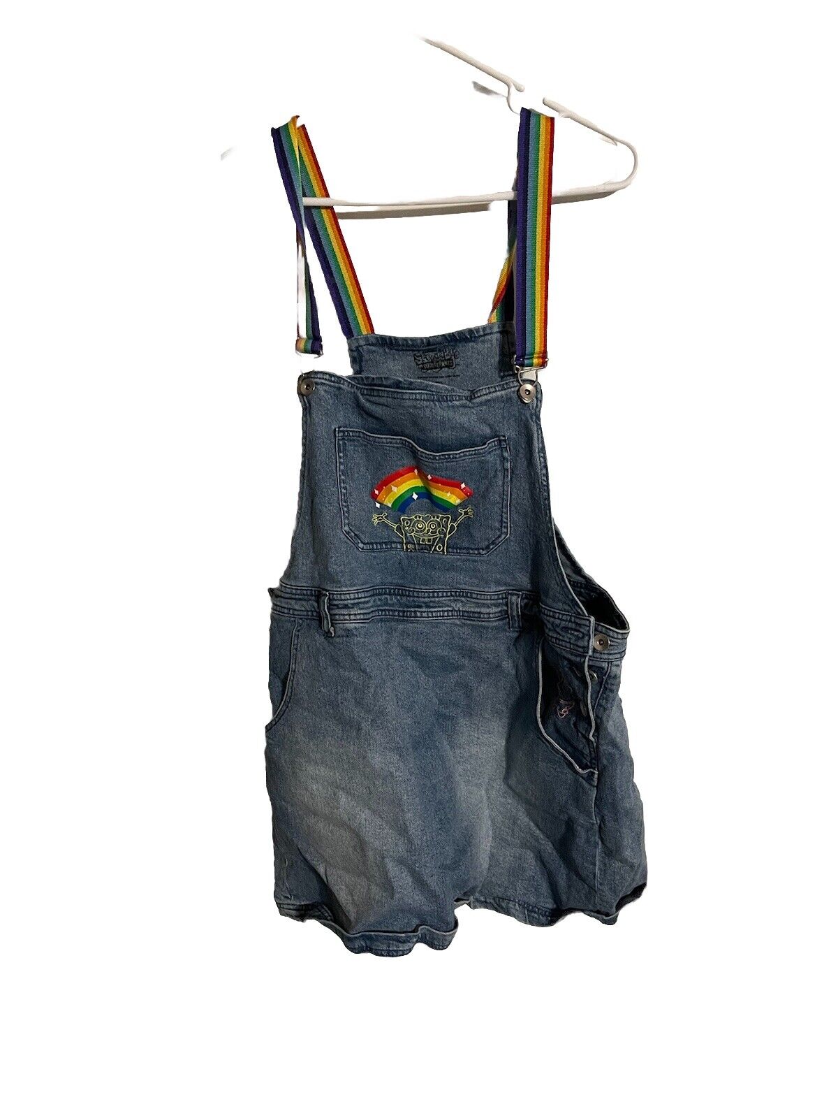 SpongeBob SquarePants Denim Overalls XXL 