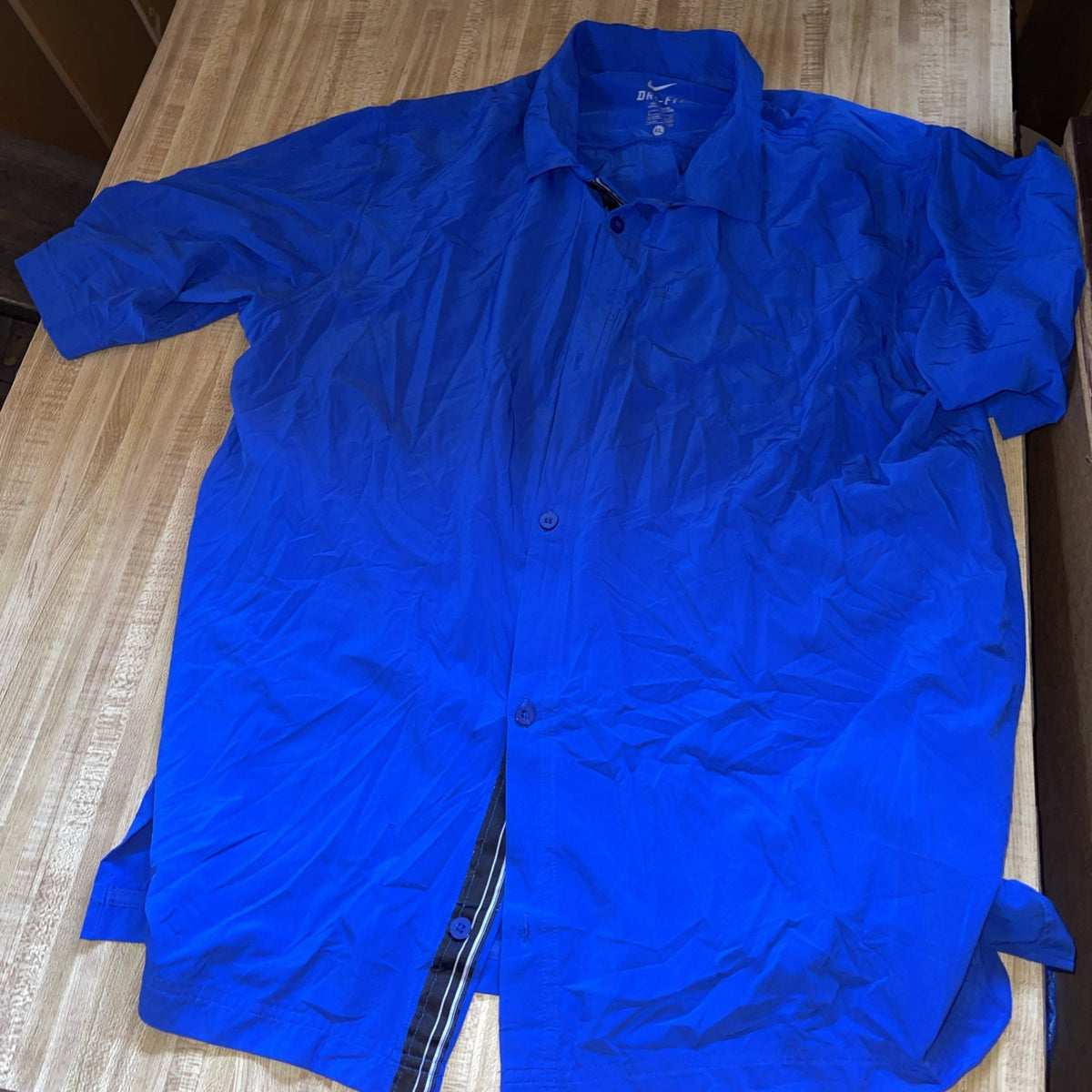 Nike Dri Fit Button Up XL Duke Embroidered