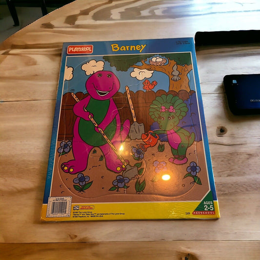 Vintage 1993 Playskool Barney Puzzle NOS