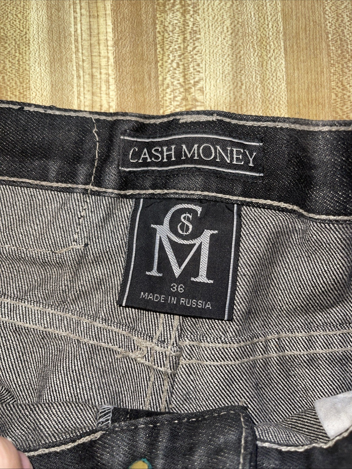 Vintage Cash Money Jeans 36/34 Y2K Hiphop Streetwear Baggy Wide Leg