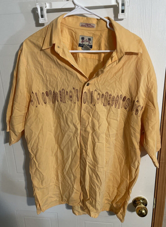 Reyn Spooner Regency Luxury Micro Fiber Shirt Large 