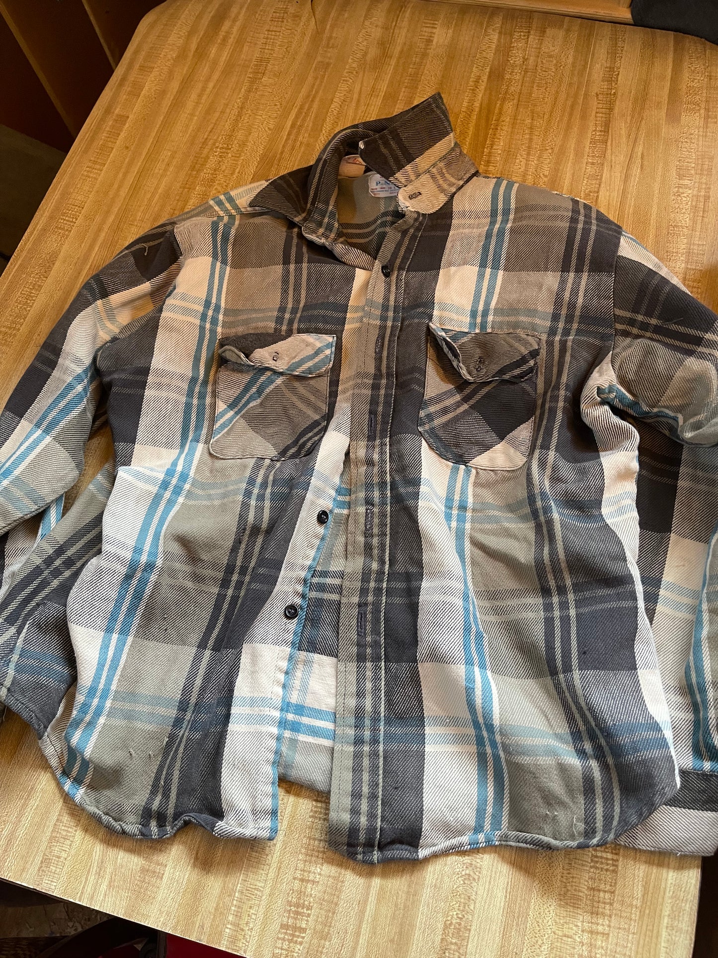 Vintage Union made PNH flannel Large made in USA 1950s-60s
