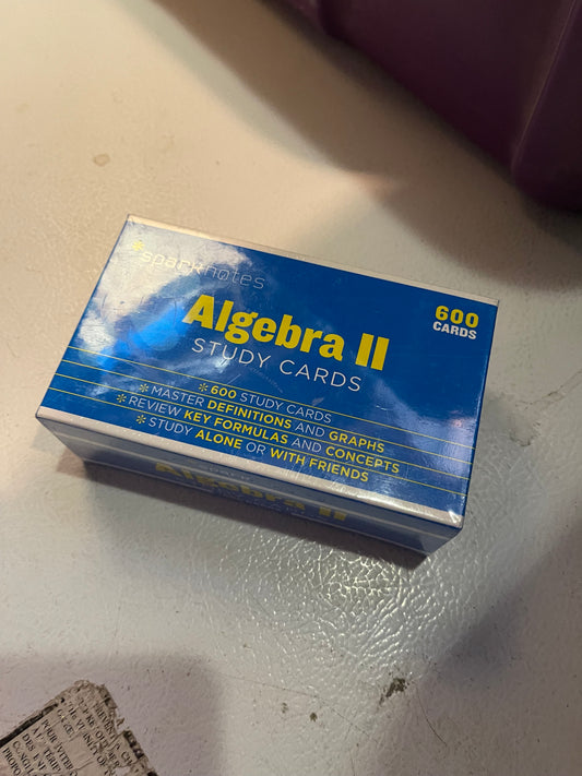 Algebra 2 Study Cards