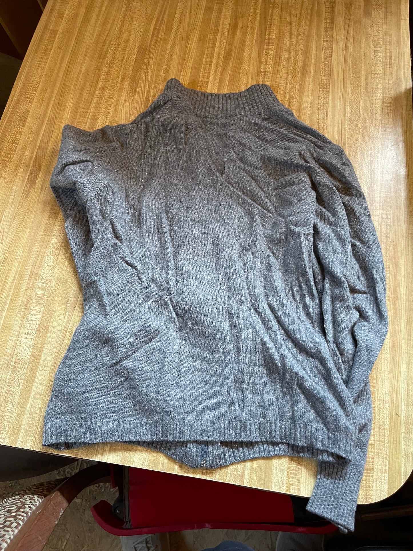 Cashmere full zip sweater medium Italian cashmere