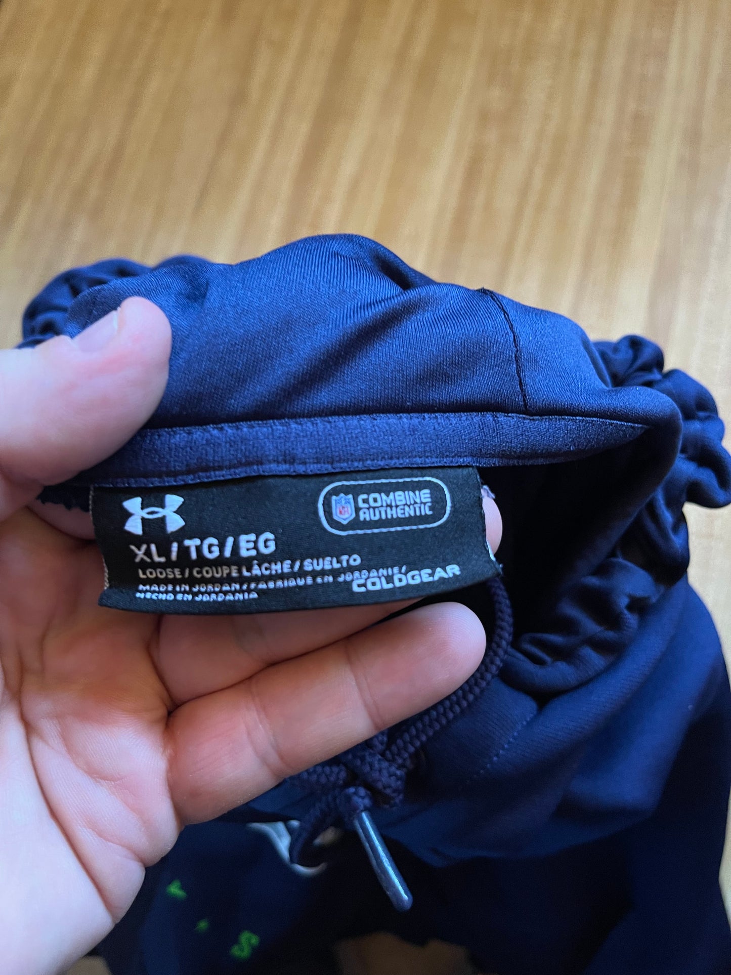 Under armour Seattle Seahawks NFL combine hoodie xl