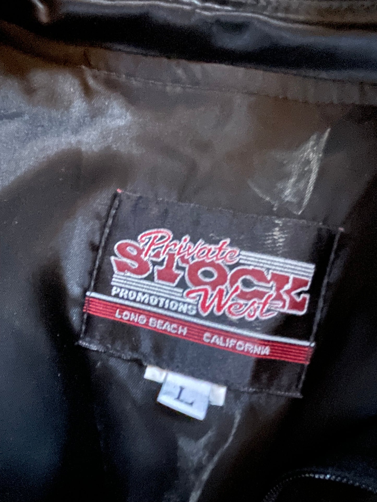 Vintage private stock west promotions jacket large
