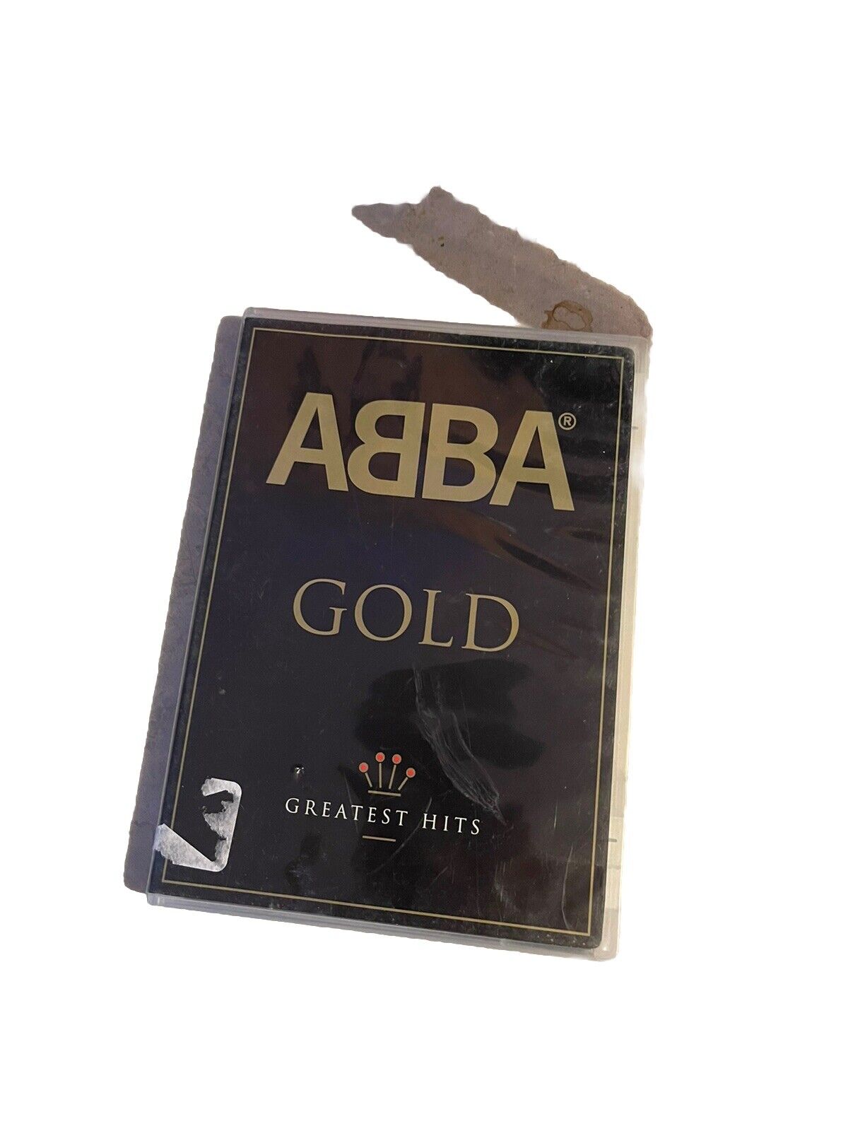 ABBA Gold Greatest Hits DVD with black and gold cover featuring the band's name and title