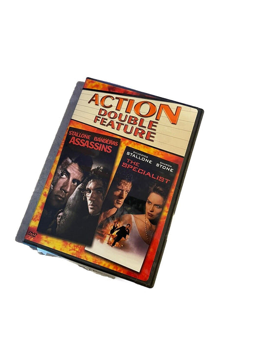 1118 Emporium action double feature DVD including Stallone movies Assassins and The Specialist
