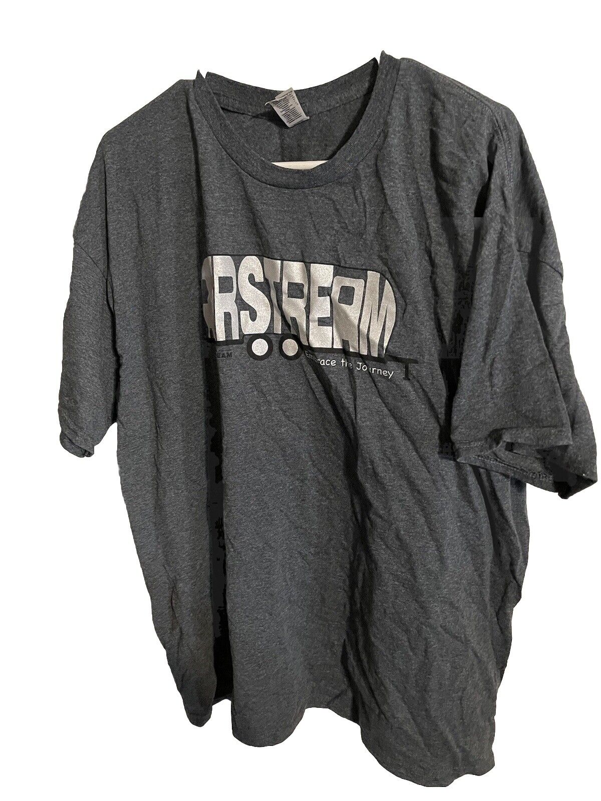 1118 Emporium Airstream t shirt 2XL in dark gray with white graphic logo front