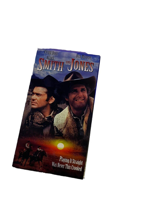 Alias Smith and Jones VHS tape featuring Peter Duel and Ben Murphy with western sunset cover