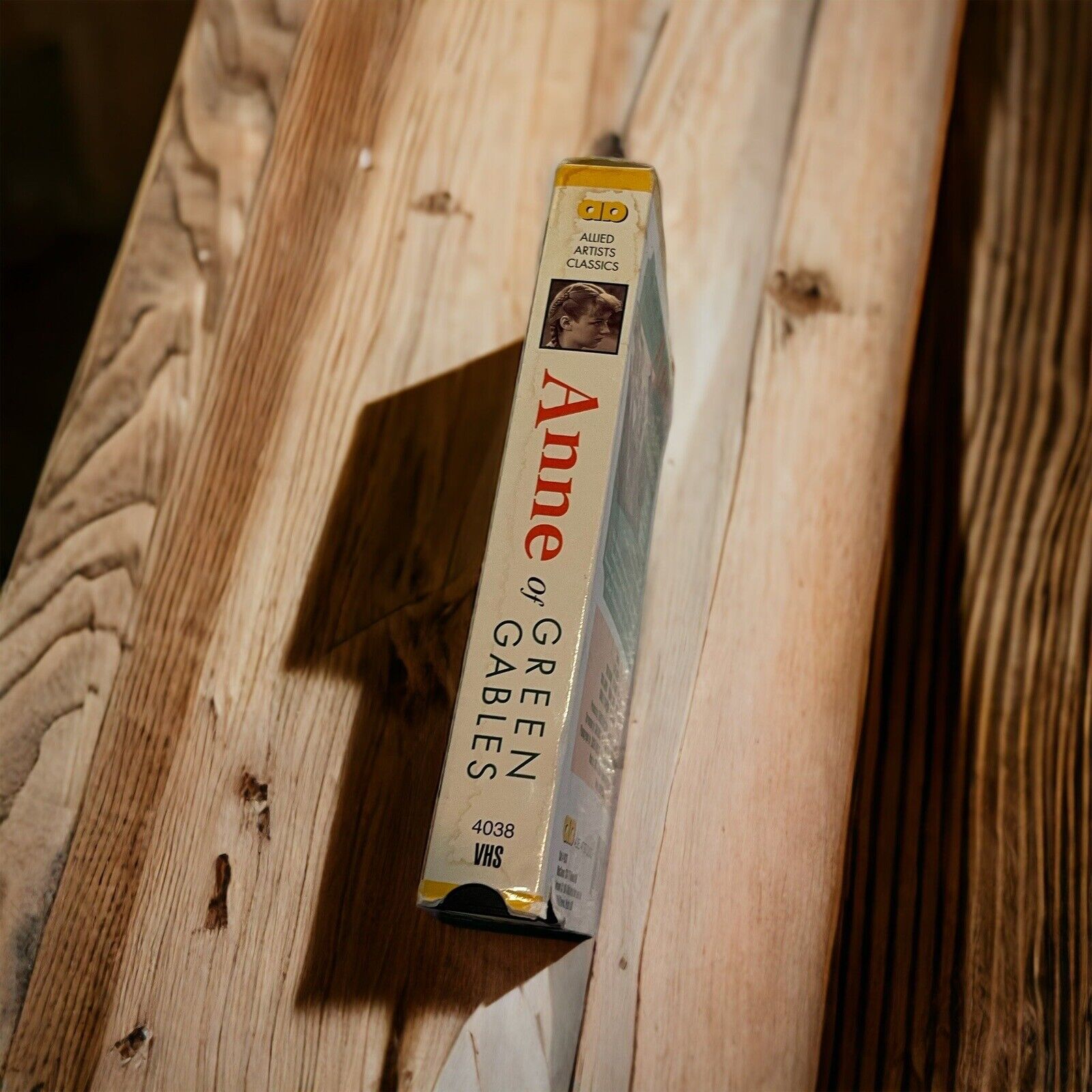 Anne of Green Gables VHS tape vintage classic movie on wooden surface from 1118 Emporium