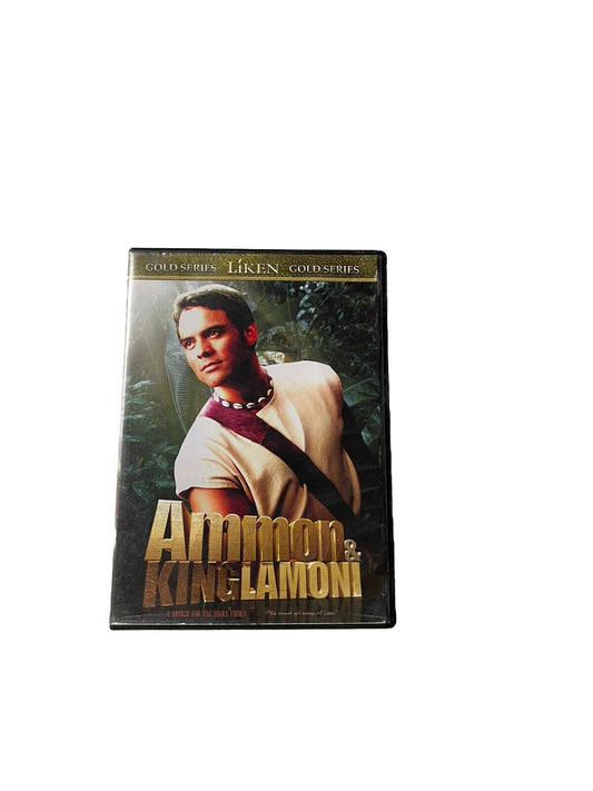 Ammon and King Lamoni DVD featuring a man in a sleeveless shirt and necklace on the cover