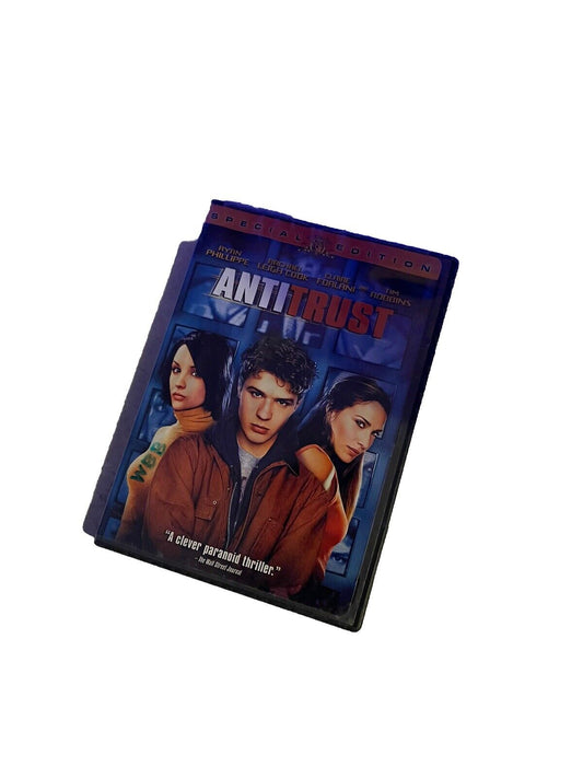 Antitrust DVD 2001 for sale featuring the original edition movie cover with main characters