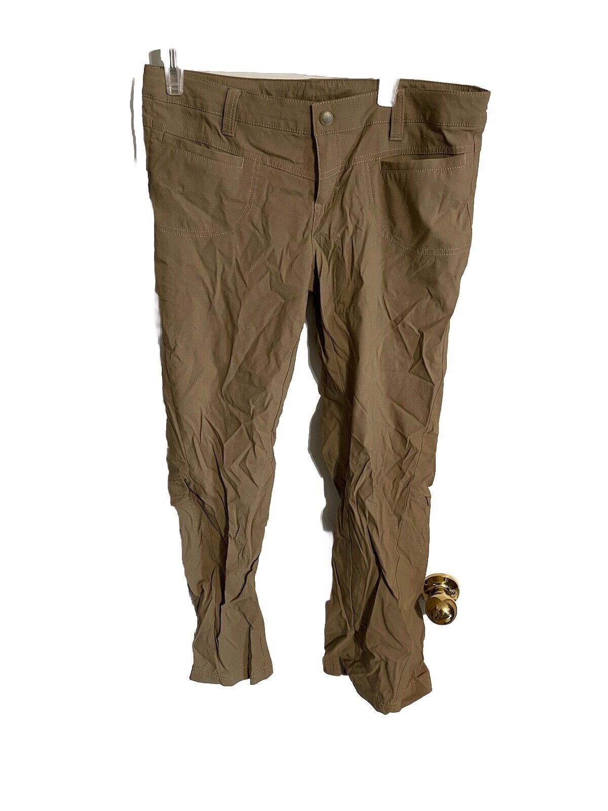 Athleta hiking pants petite in brown with front pockets and button closure from 1118 Emporium