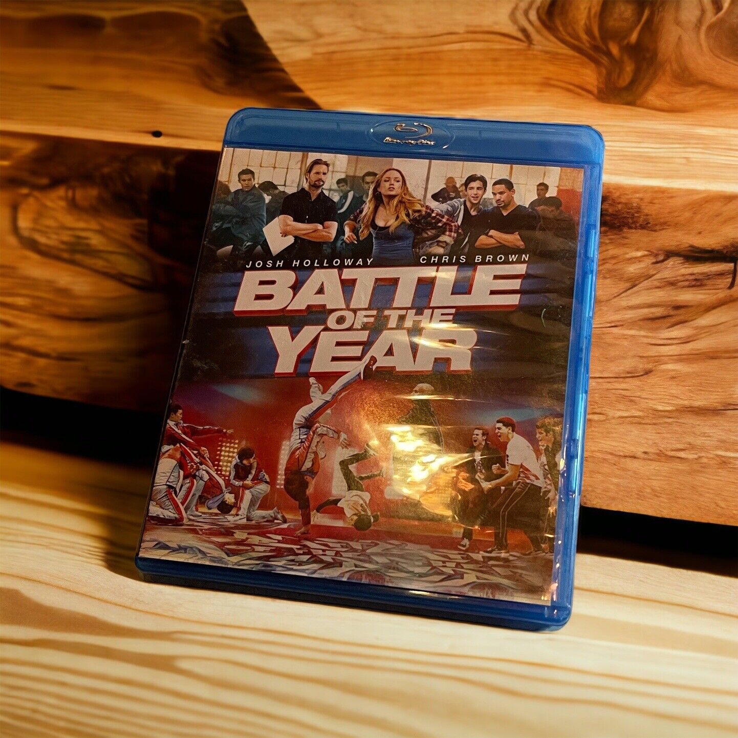 Battle of the Year Blu-ray case featuring dancers and main actors Josh Holloway and Chris Brown