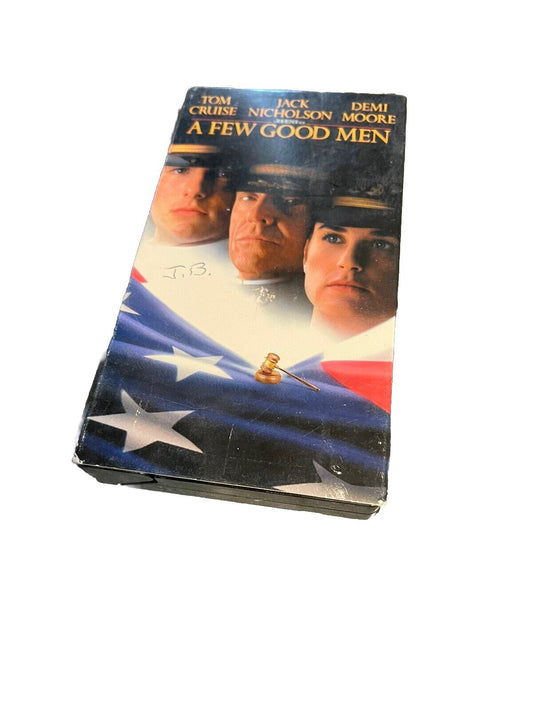 Classic courtroom drama VHS tape of A Few Good Men featuring Tom Cruise and Demi Moore