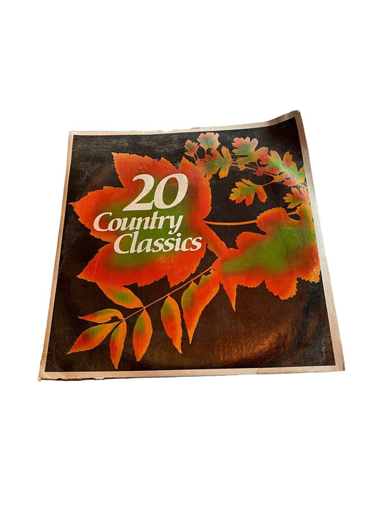 20 Country Classics vinyl record album cover with autumn leaves design from 1118 Emporium