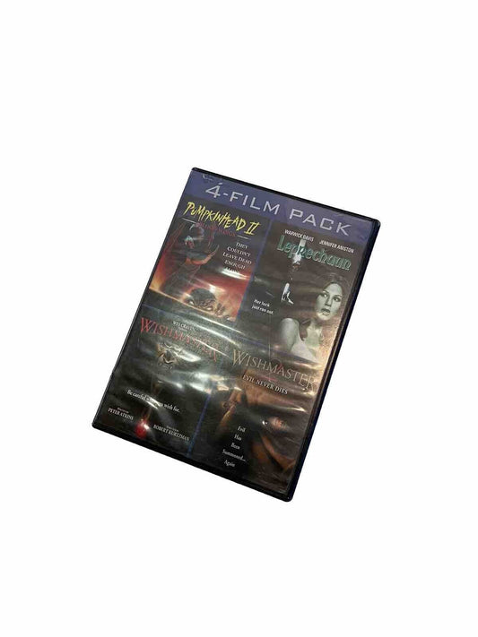 1118 Emporium 4-film pack horror movie dvd collection with classic thriller titles in black case