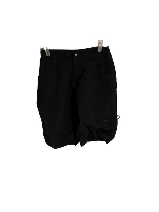 Men's Anchor Blue shorts size 34 hanging on clips against white background